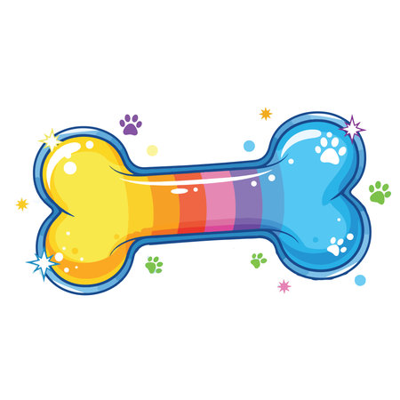 Dog bone icon. Cartoon vector illustration of dog bone icon for web designのイラスト素材