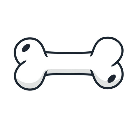 Dog bone isolated icon vector illustration graphic design vector illustration graphic design.のイラスト素材