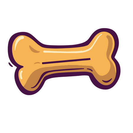 Dog bone icon. Cartoon illustration of dog bone vector icon for web designのイラスト素材