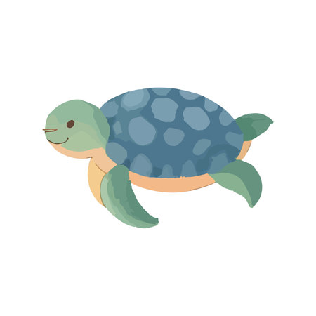 Sea turtle icon. Cartoon illustration of sea turtle vector icon for web designのイラスト素材