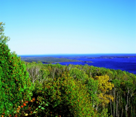 Lake Superior Vista from Mt  Josephine - Minnesotaの写真素材