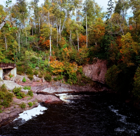 Temperance River Autumn Overlook - Minnesota