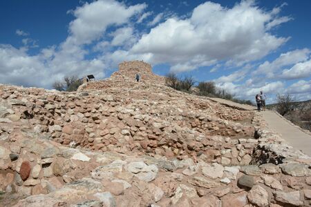 Tusigoot National Monument in northern Arizona.の写真素材