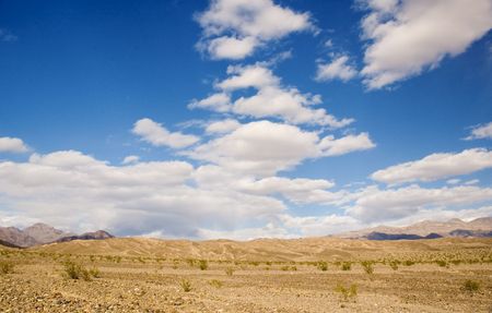 clouds over death valley の写真素材