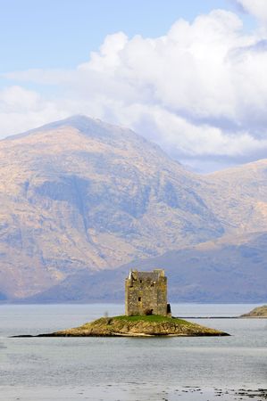 Stalker Castle ruins in Scotlandの写真素材
