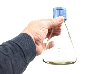Medical beaker for measuring and analysing liquid specimens