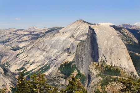Half Dome in Yosemite national park seen from sentinel dome