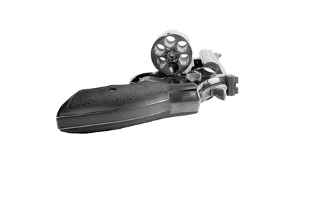 Handgun isolated on a white backgroundの写真素材