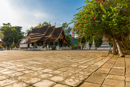 Wat Xieng Thong, a Buddhist temple in Luang Prabang, Laosの写真素材