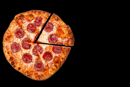 Sliced Pepperoni pizza