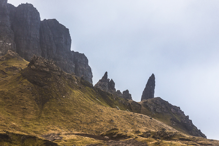Picturesque near winter landscape in isle of skye northern scotland united kingdom europe.の写真素材