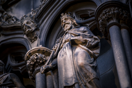 St Giles' Cathedral, also known as the High Kirk of Edinburgh is the principal place of worship of the Church of Scotland in Edinburgh.の写真素材