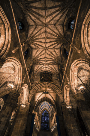 St Giles' Cathedral, also known as the High Kirk of Edinburgh is the principal place of worship of the Church of Scotland in Edinburgh.のeditorial素材