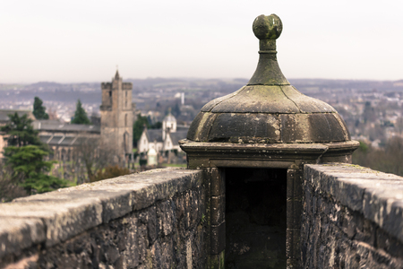 View around Stirling Castle, located in Stirling, is one of the largest and most important castles in Scotland, both historically and architecturally. The castle sits atop Castle Hill.のeditorial素材