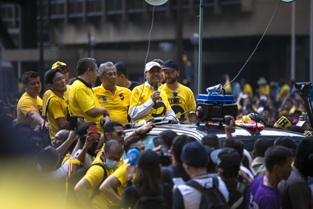 Kuala Lumpur, Wilayah Persekutuan Malaysia - November 19 2016: The Bersih 5 rally was a peaceful democratic protest in Malaysia, supported by the Coalition for Clean and Fair Elections (Bersih), which took place on 19 November 2016のeditorial素材