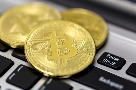 Bitcoin is a cryptocurrency and worldwide payment system.  It is the first decentralized digital currency, as the system works without a central bank or single administrator.の写真素材