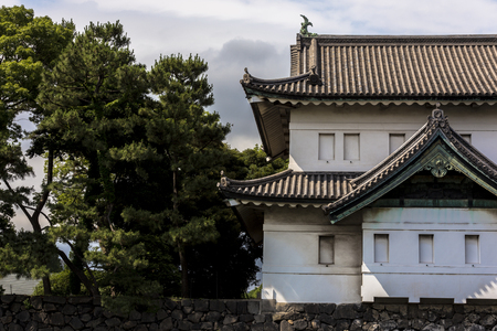 Beautiful and captivating view from the gardens of Imperial palace in Tokyo Japanのeditorial素材