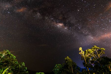 Milky way milkyway as seen from Gopeng Perak Malaysia Asiaの写真素材