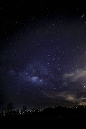 Milky way milkyway as seen from Janda Baik Genting Pahang Malaysia Asiaの写真素材