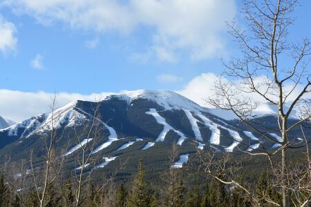 View of Ski Hill in the Rocky Mountains