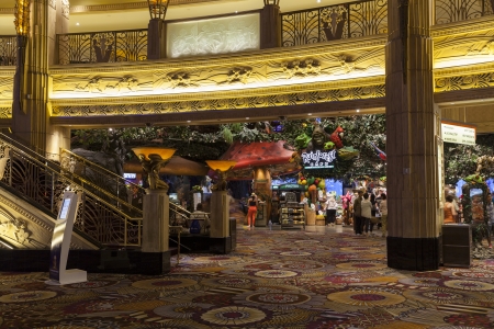 LAS VEGAS - AUGUST 06, 2013 - MGM on August 06, 2013  in Las Vegas  When it opened in 1993, the MGM Grand was the largest hotel in the world のeditorial素材
