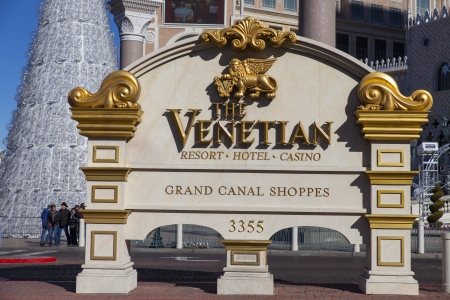 LAS VEGAS - DECEMBER 10, 2013 - The Venetian on December 10, 2013  in Las Vegas  Panda, a show from Beijing makes its debut at the Venetian on January 7, 2014 のeditorial素材