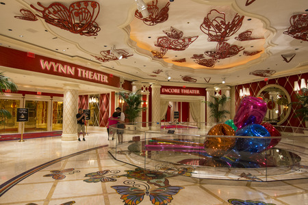 LAS VEGAS - MAY 12, 2015 - In early 2015 Steve Wynn opened a new show called Showstoppers at the Encore theater inside of the Wynn hotel.のeditorial素材