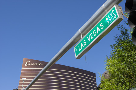LAS VEGAS - MAY 12, 2015 - Encore cost 2.3 billion to build in 2006.のeditorial素材