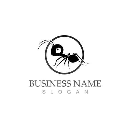 Ant Logo template vector illustration designのイラスト素材