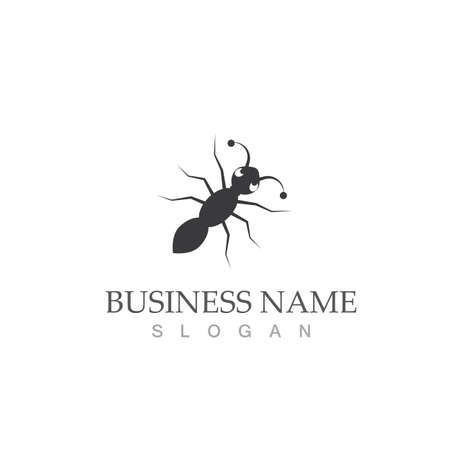 Ant Logo template vector illustration designのイラスト素材