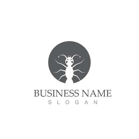 Ant Logo template vector illustration designのイラスト素材