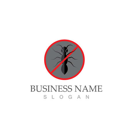 Ant Logo template vector illustration designのイラスト素材