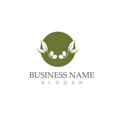 olive icon vector illustration design templateのイラスト素材