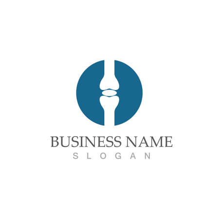 bone logo vector template designのイラスト素材