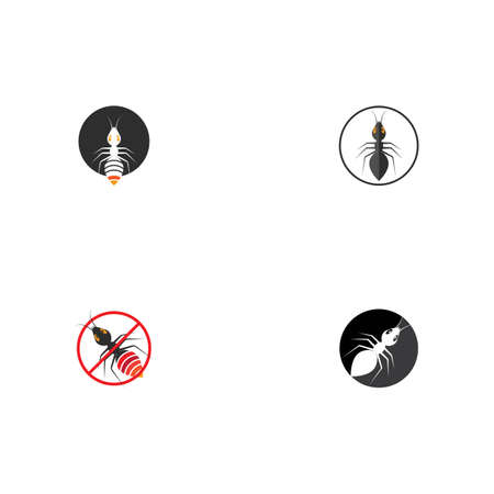 Ant Logo template vector illustration designのイラスト素材