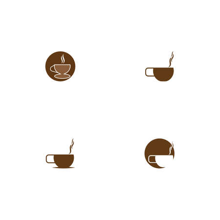 coffee cup template vector icon designのイラスト素材