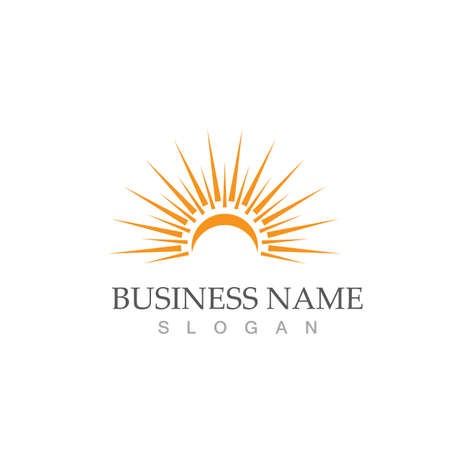 Sun Vector illustration Icon Logo Template designのイラスト素材