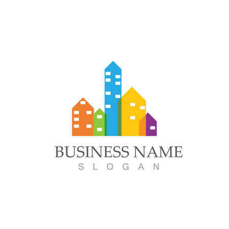 city skyline vector illustration template designのイラスト素材