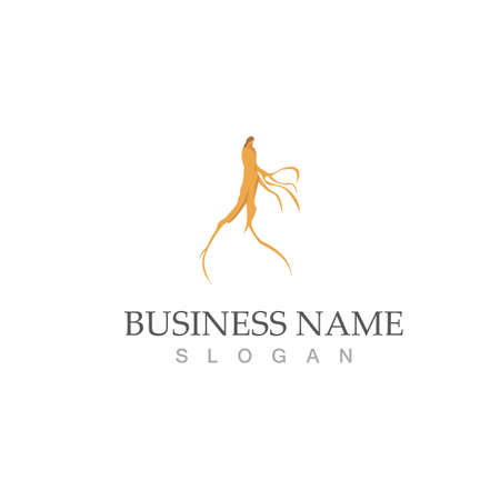 ginseng logo vector illustration template designのイラスト素材