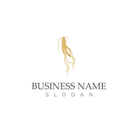 ginseng logo vector illustration template designのイラスト素材