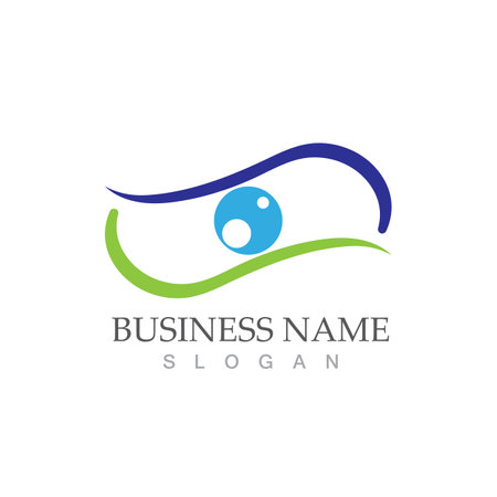 Branding Identity Corporate Eye Care vector logo designのイラスト素材