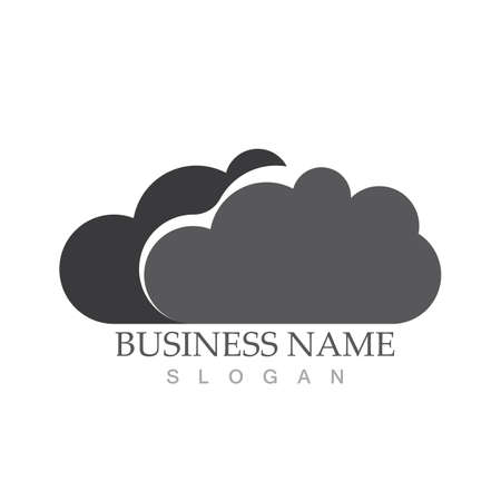 Cloud template vector icon illustration designのイラスト素材