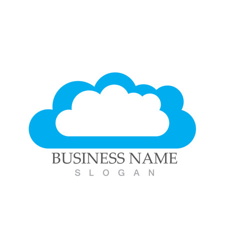 Cloud template vector icon illustration designのイラスト素材