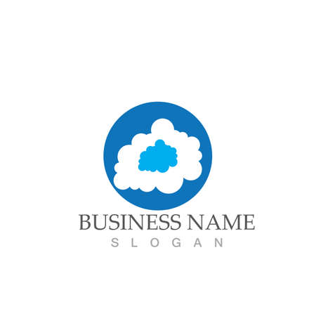 Cloud template vector icon illustration designのイラスト素材