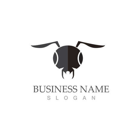 Ant Logo template vector illustration designのイラスト素材