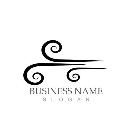 wind logo symbol vector illustration designのイラスト素材