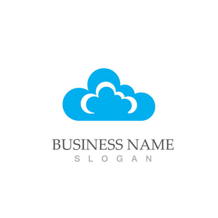 Cloud template vector icon illustration designのイラスト素材