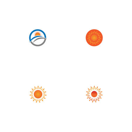 Sun Vector illustration Icon Logo Template designのイラスト素材