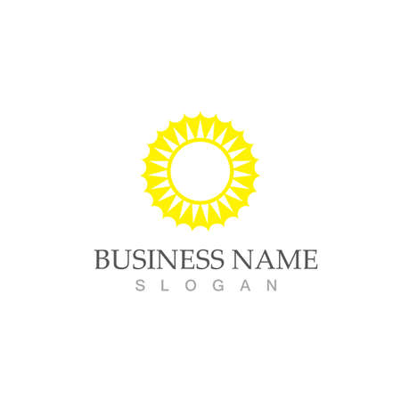 Sun Vector illustration Icon Logo Template designのイラスト素材