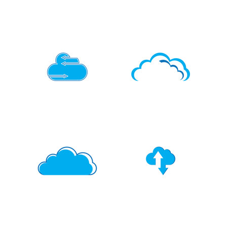 Cloud template vector icon illustration designのイラスト素材